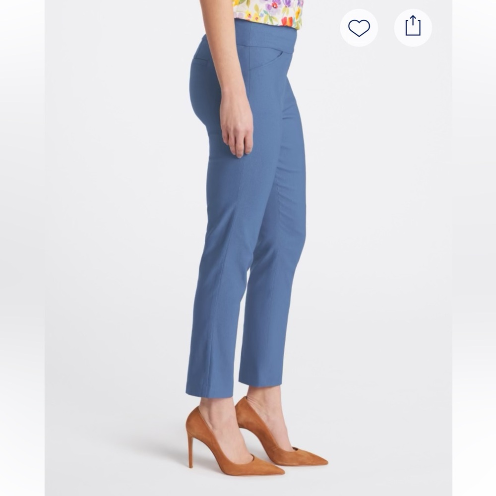 Tribal Women's Cropped Blue Pants - Picture 2 of 6